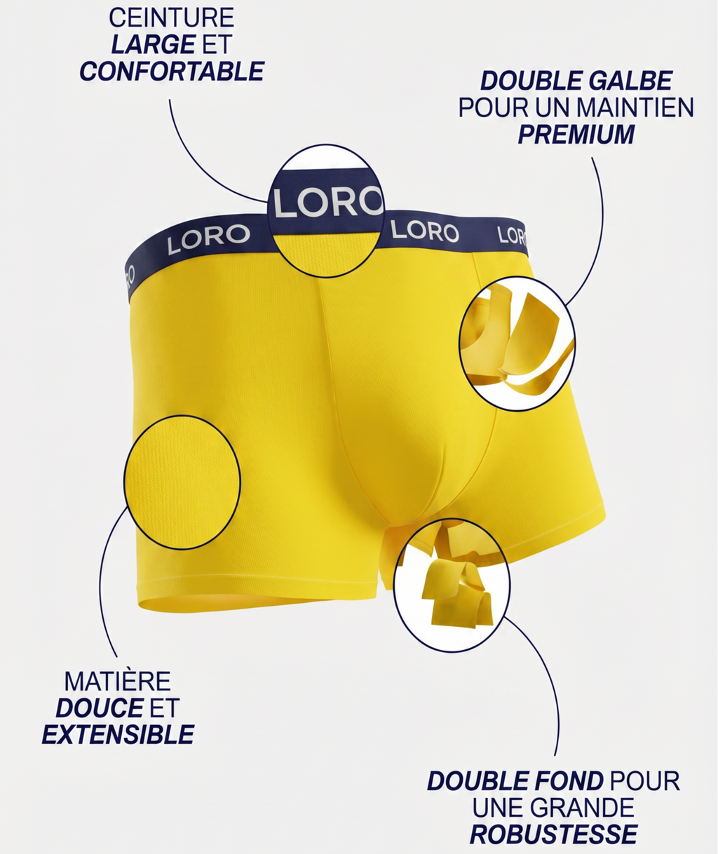 Lot de 3 boxers en coton Ma boutique