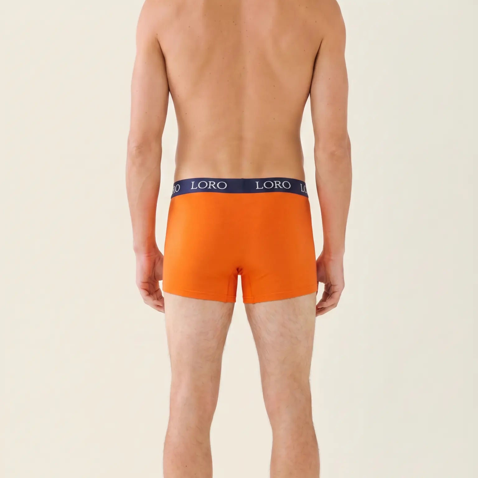 Boxer en coton orange Ma boutique