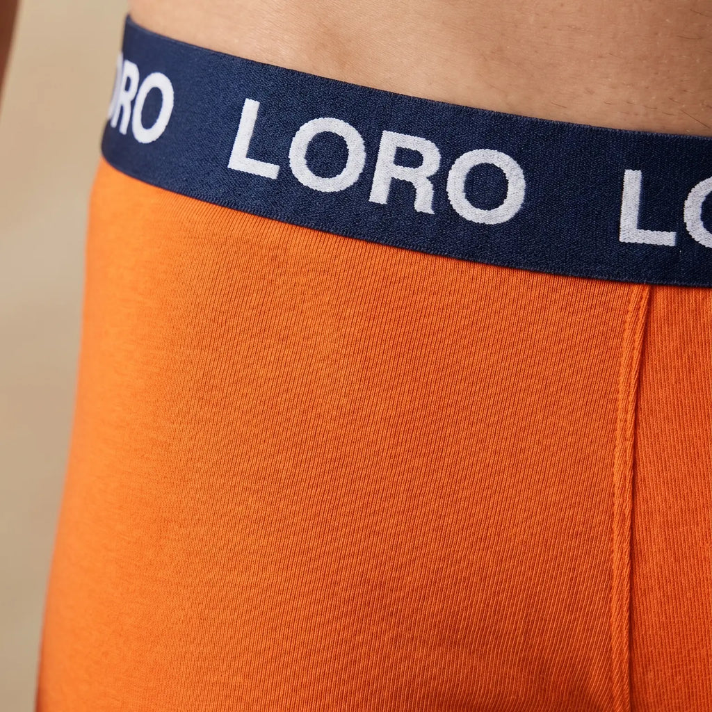 Boxer en coton orange Ma boutique