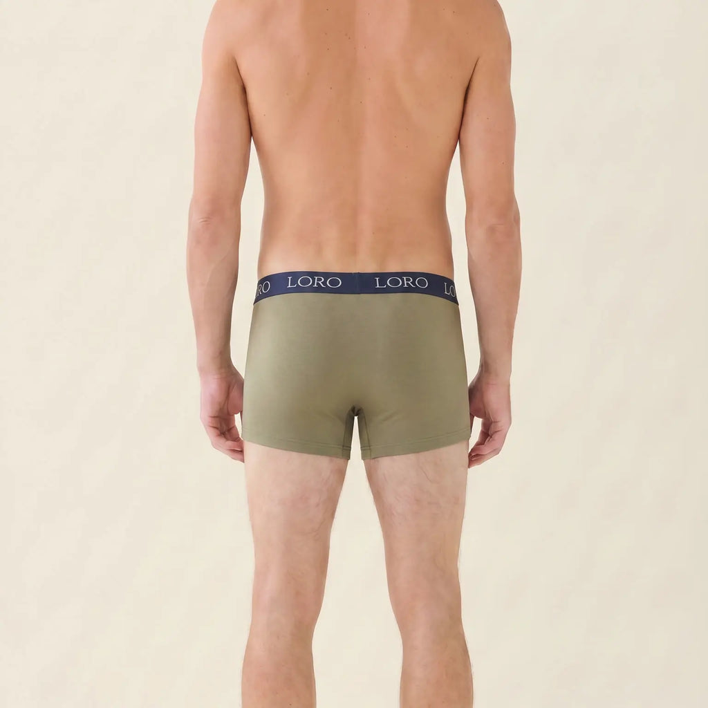 Boxer en coton vert kaki Ma boutique