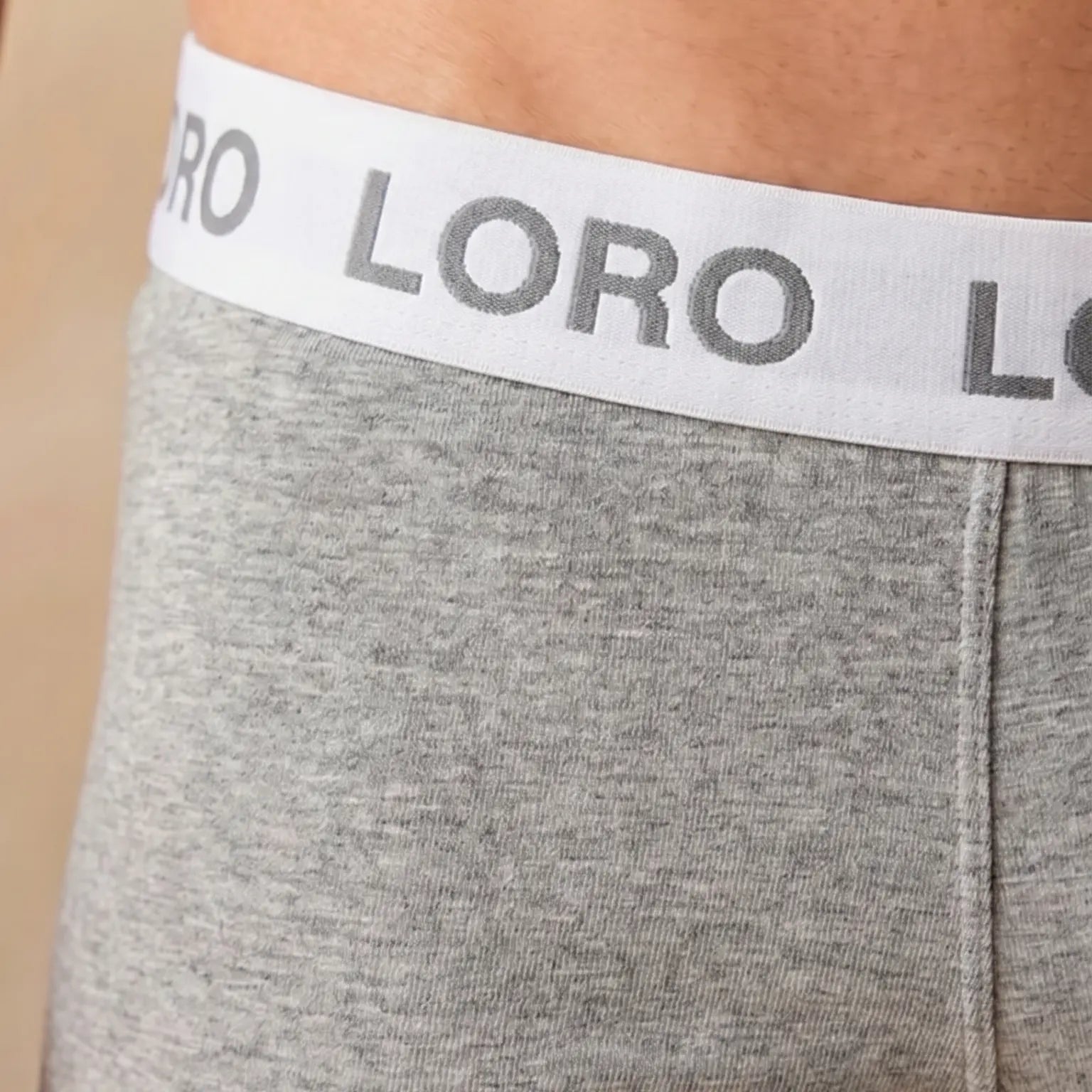 Boxer en coton gris chiné Ma boutique