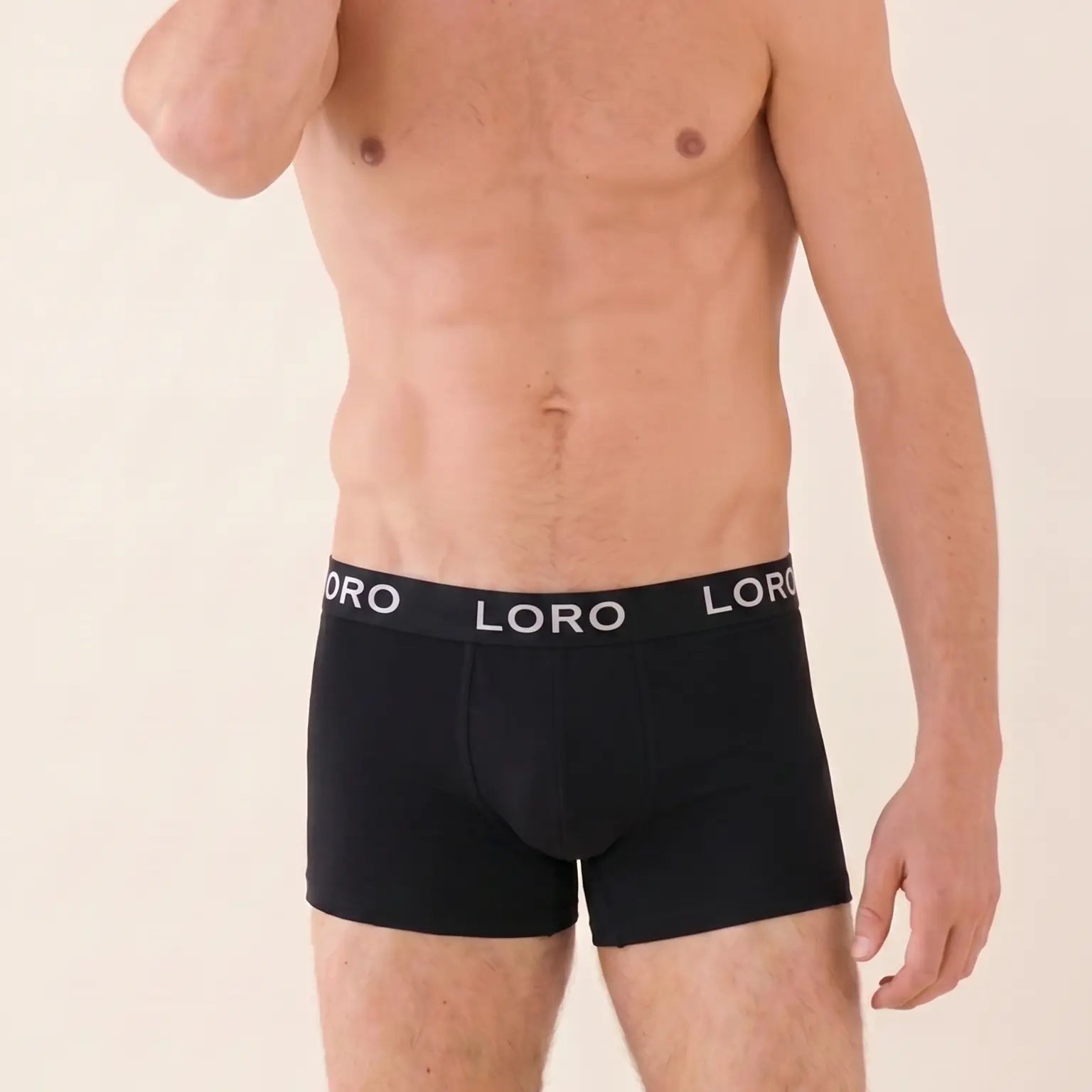 Boxer en coton noir Ma boutique