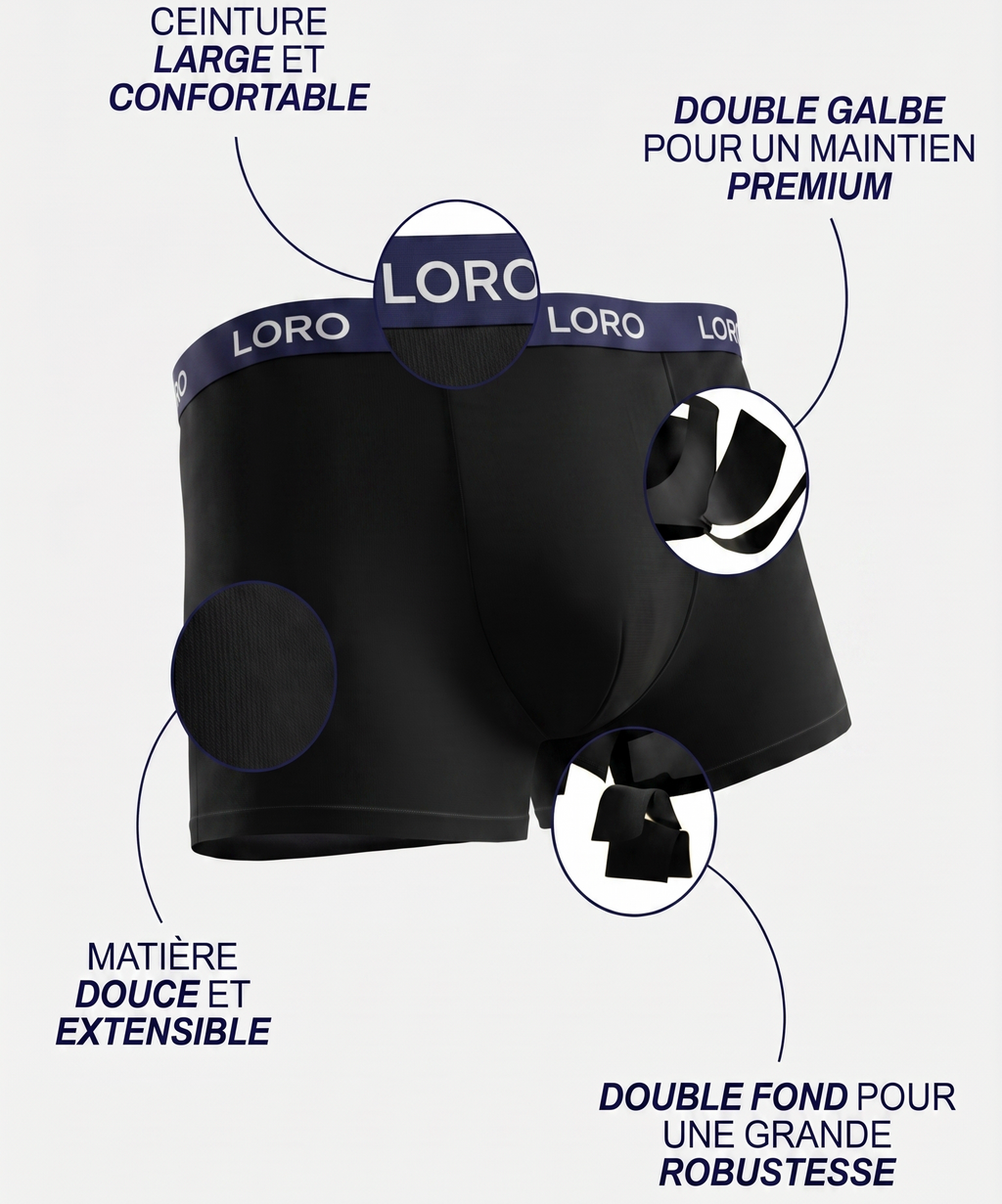 Lot de 3 boxers en coton Ma boutique