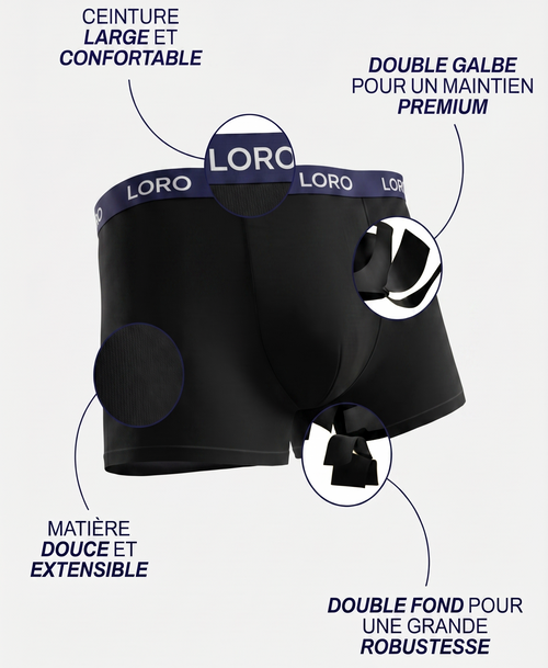 Boxer en coton bleu clair