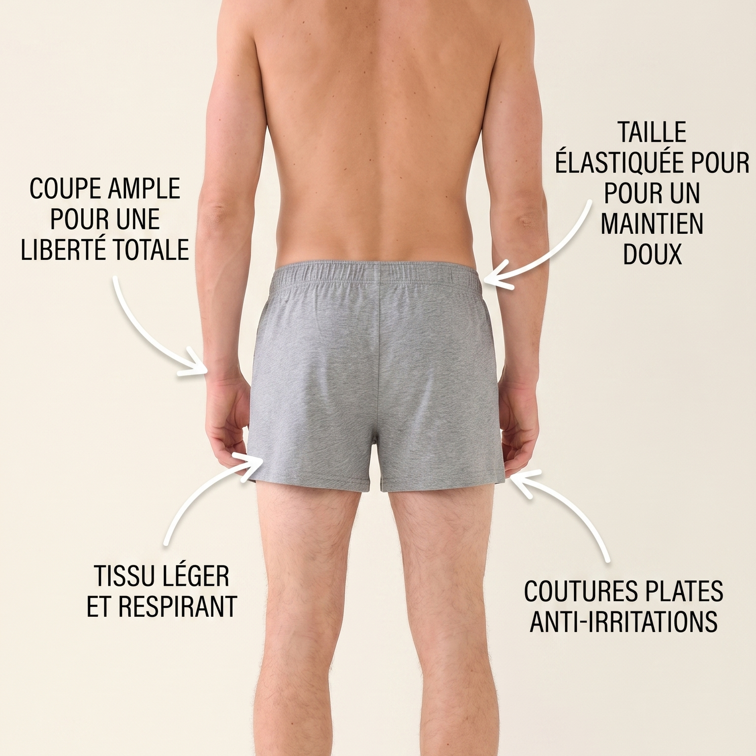 Lot de 3 caleçons en coton Ma boutique