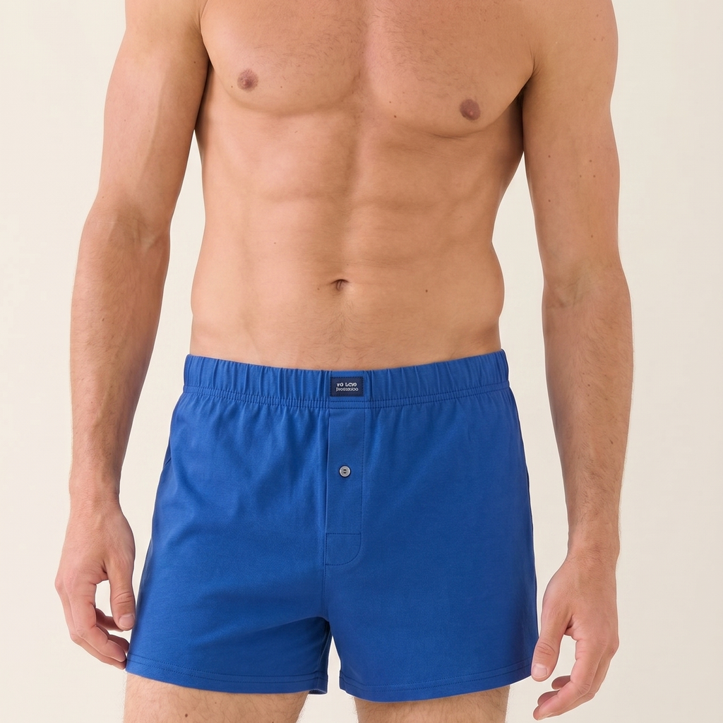Caleçon en coton bleu Ma boutique