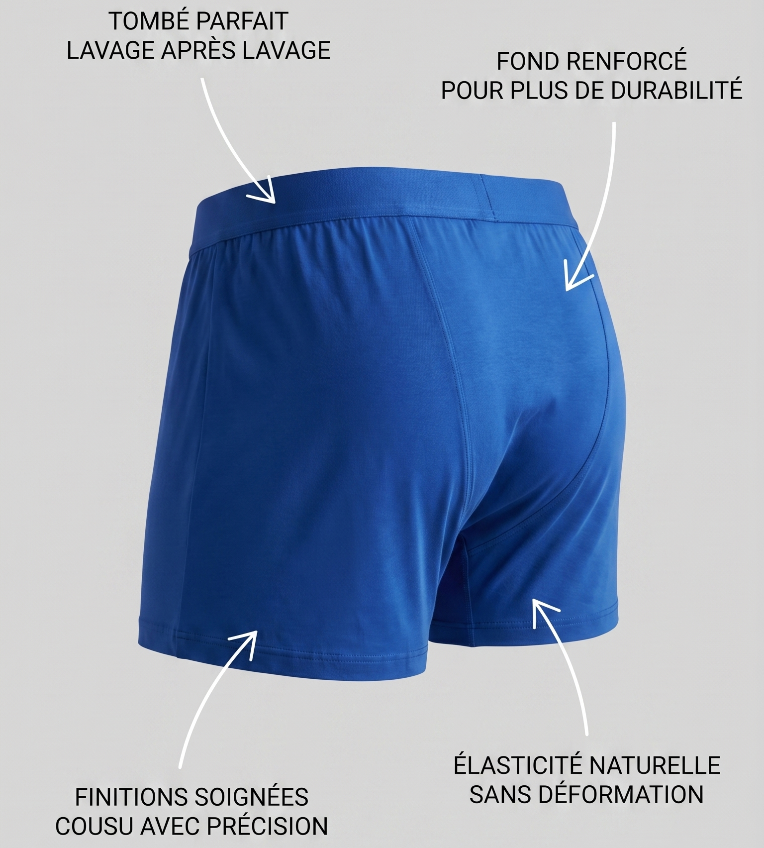 Caleçon en coton bleu Ma boutique