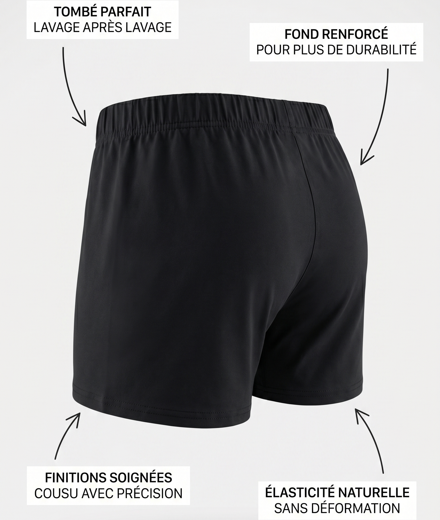 Caleçon en coton noir Ma boutique