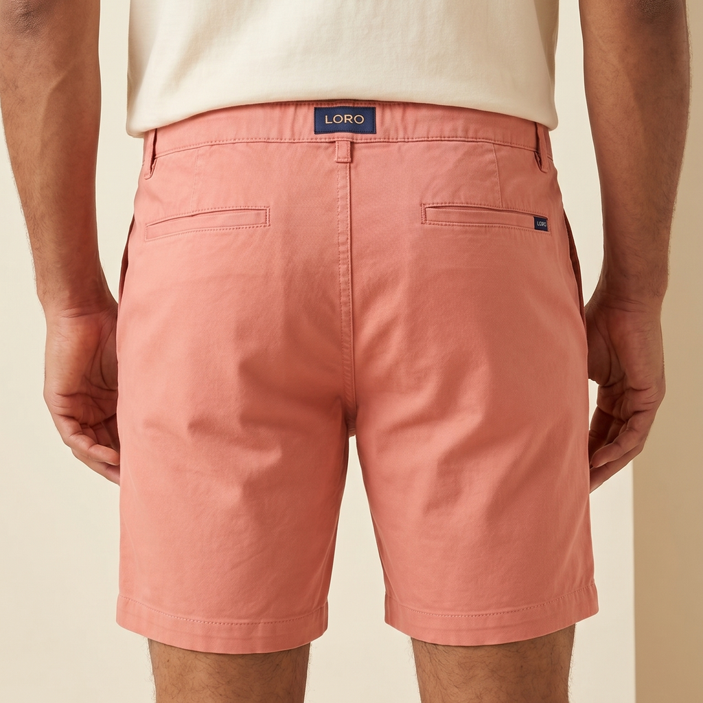 Short en coton saumon Ma boutique