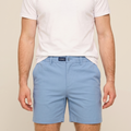 Short en coton bleu clair Ma boutique