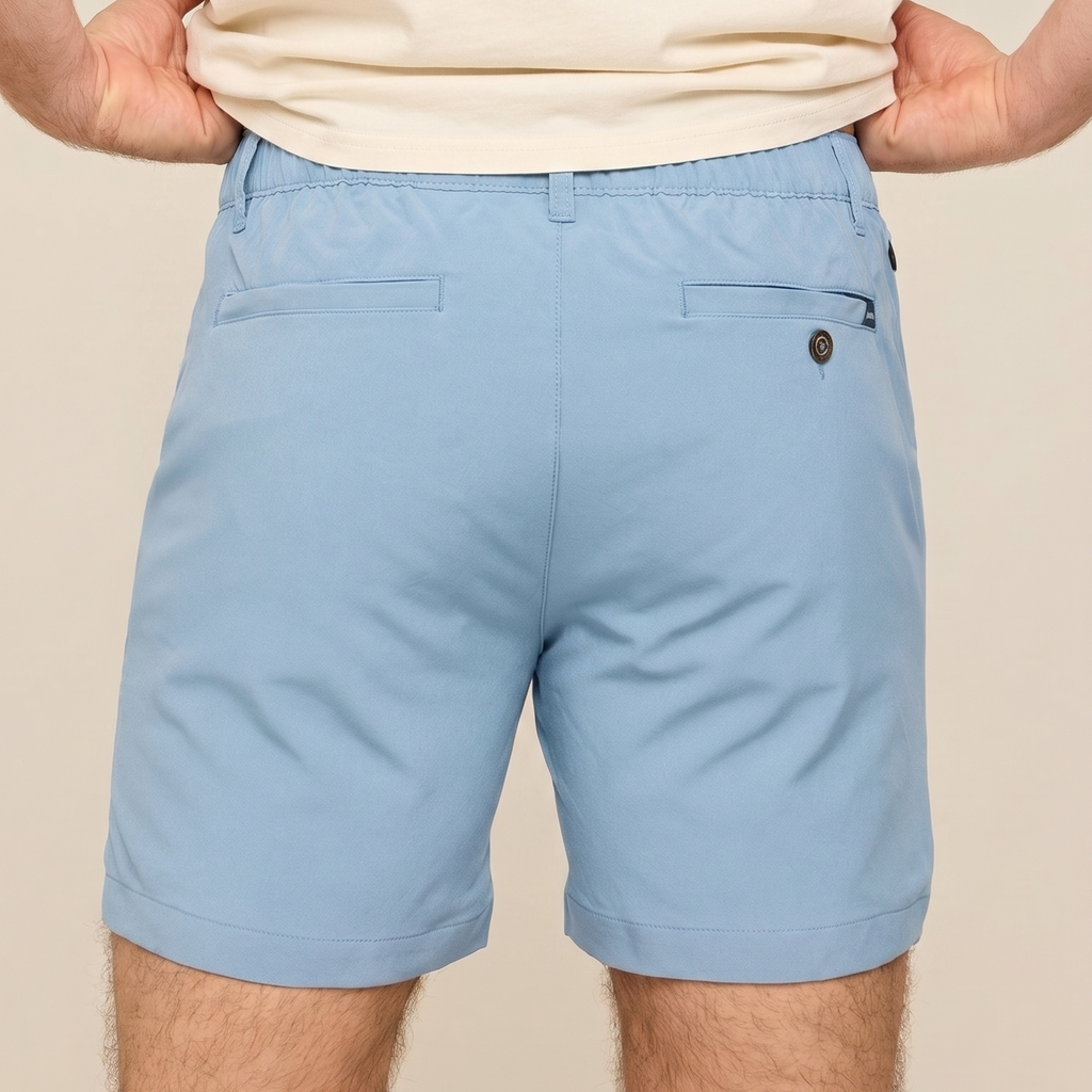 Short en coton bleu clair Ma boutique