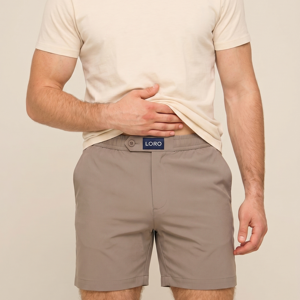 Short en coton taupe Ma boutique