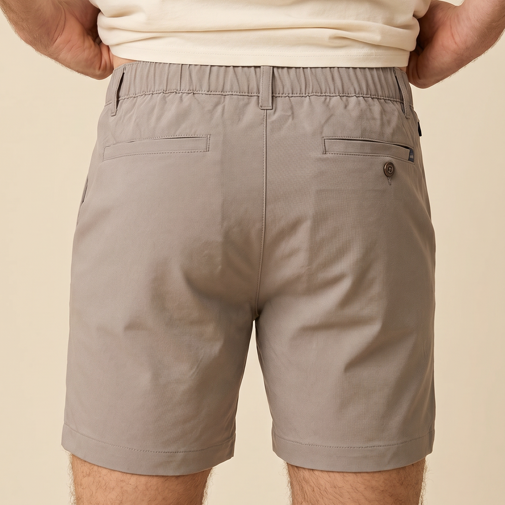 Short en coton taupe Ma boutique