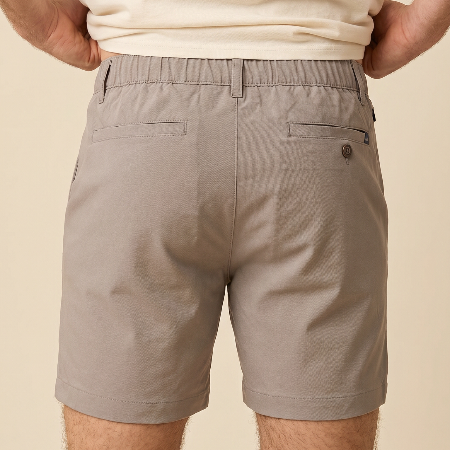 Short en coton taupe Ma boutique