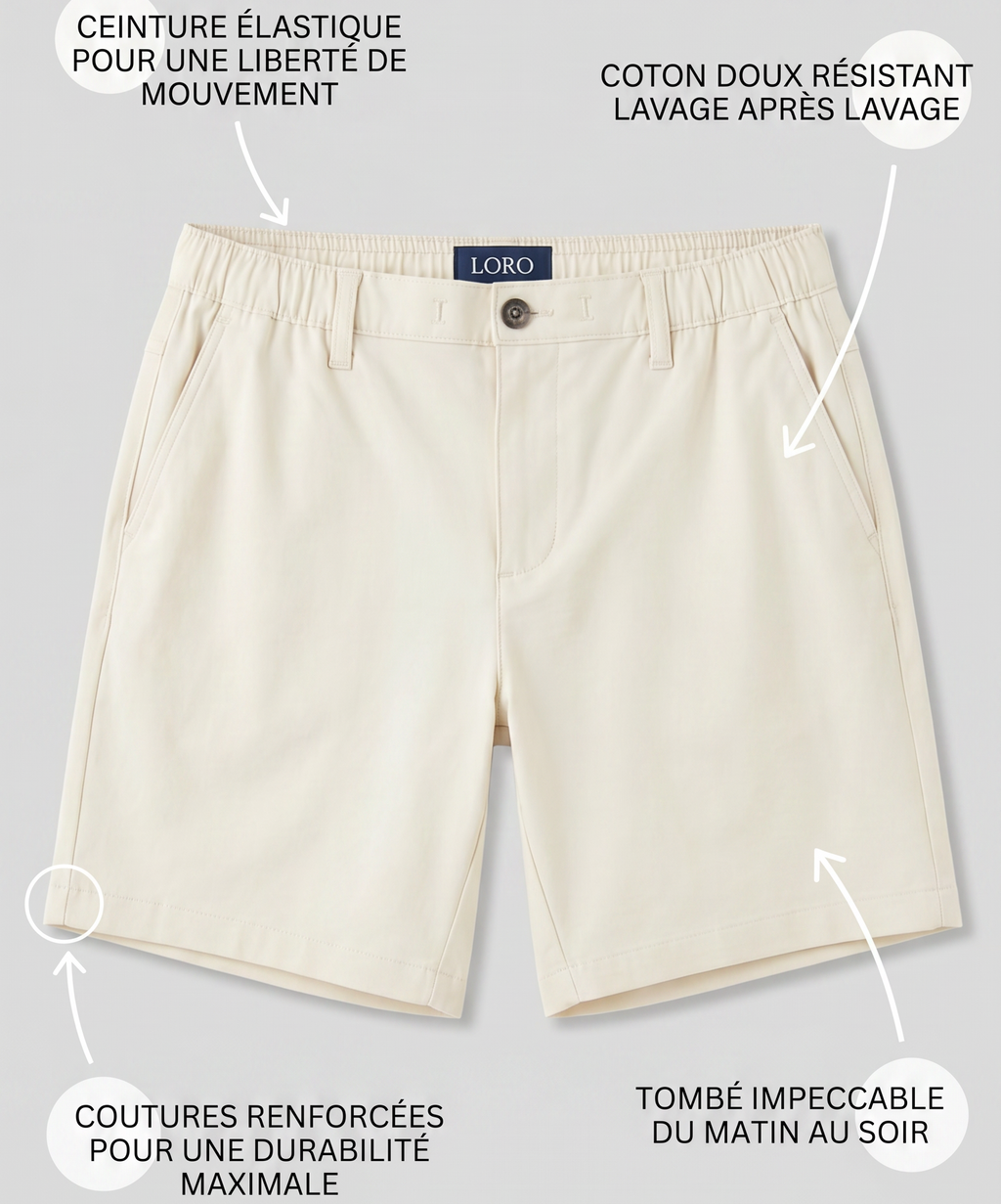 Short en coton crème Ma boutique